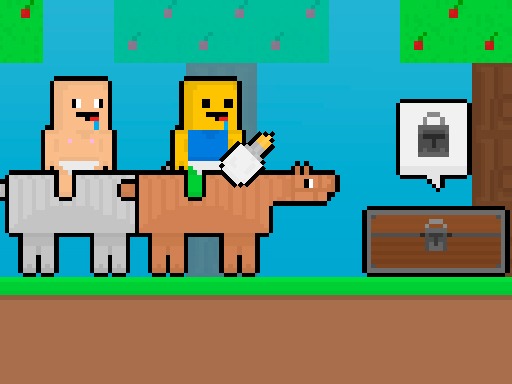 Baby Noob vs Baby Obby Horse